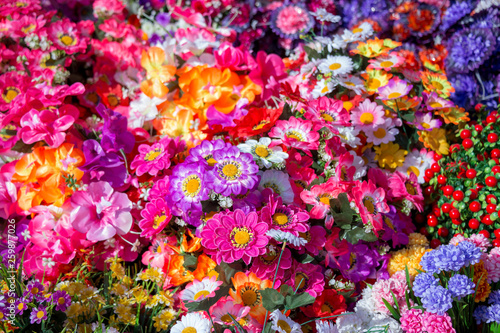 decorative artificial flowers © donikz