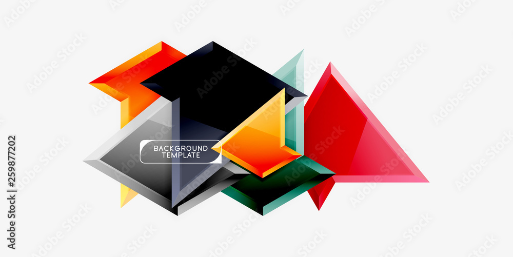 Bright colorful triangular poly 3d composition,abstract geometric background, minimal design, polygonal futuristic poster Bright colorful triangular poly 3d composition,abstract geometric background, minimal design, polygonal futuristic poster