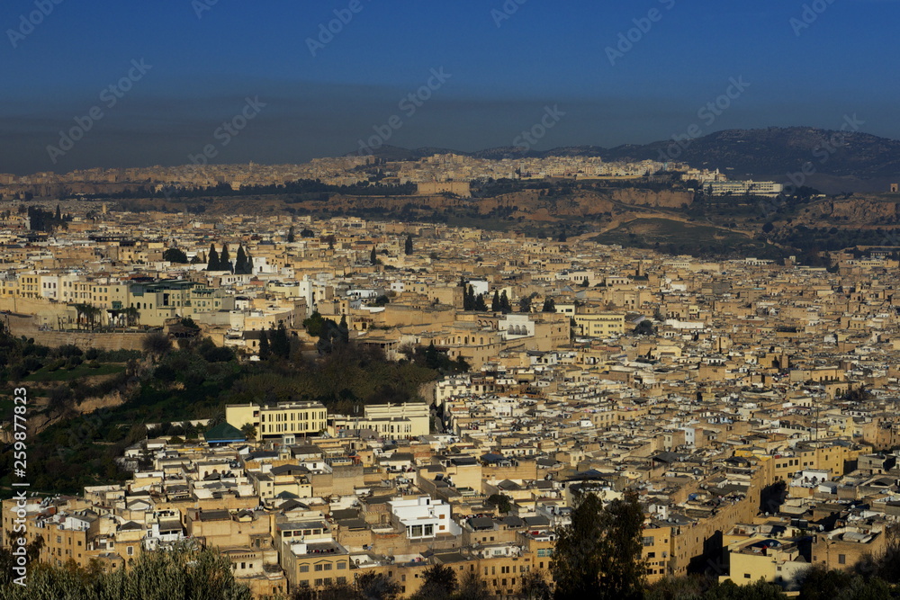 panoramic view of fes morocco