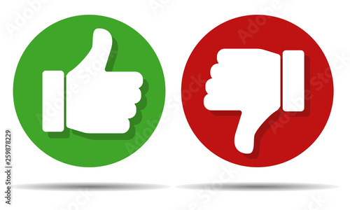 Thumbs buttons like dislike