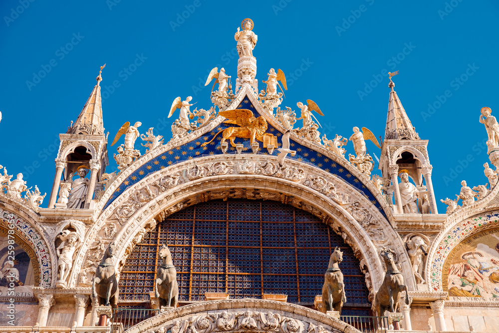 Dome of Basilica di San Marco close up. Venice, Italy