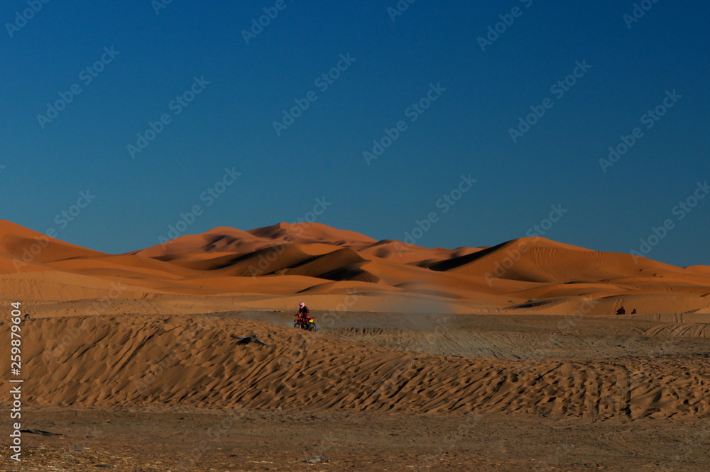 sand dunes in the desert Erg Chebbi morocco