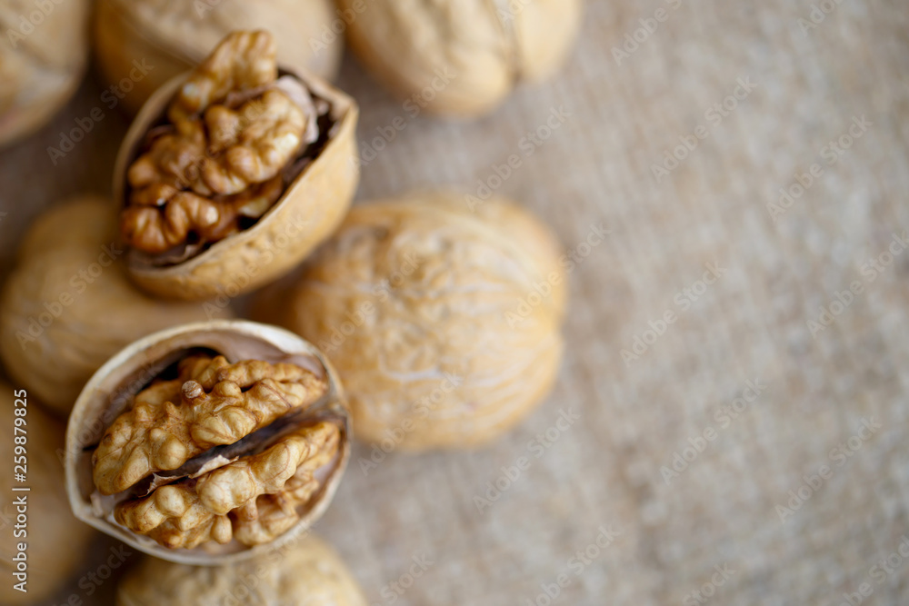 walnuts on ramie sheet walnuts on ramie sheet