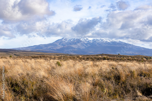 Mount Ruapehu volcano in New Zealand