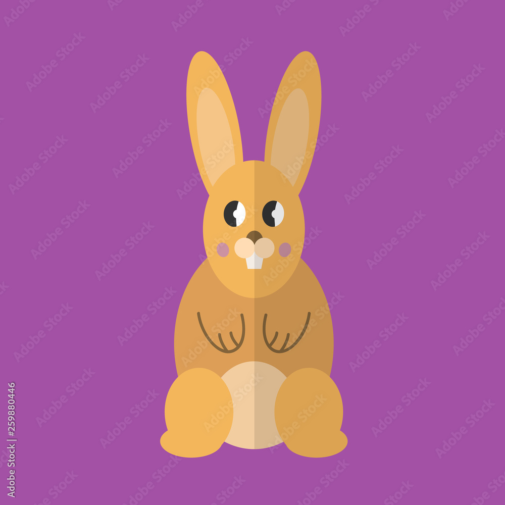 Obraz premium Flat design style animal avatar icon set. Vector illustration.