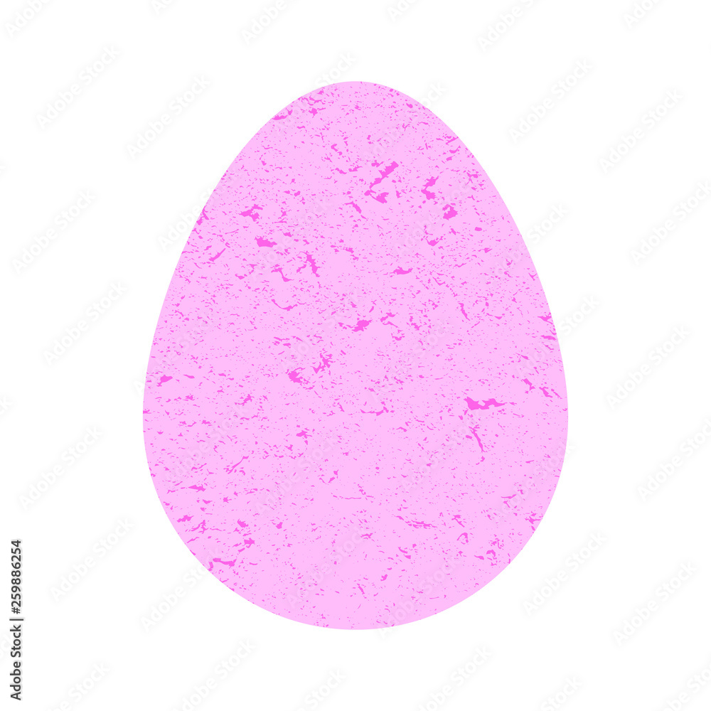 Pink egg in pastel color. Grunge stylized easter egg. Element for decoration and decoration. Retro style. Vector illustration. Pink egg in pastel color. Grunge stylized easter egg. Element for decoration and decoration. Retro style. Vector illustration.