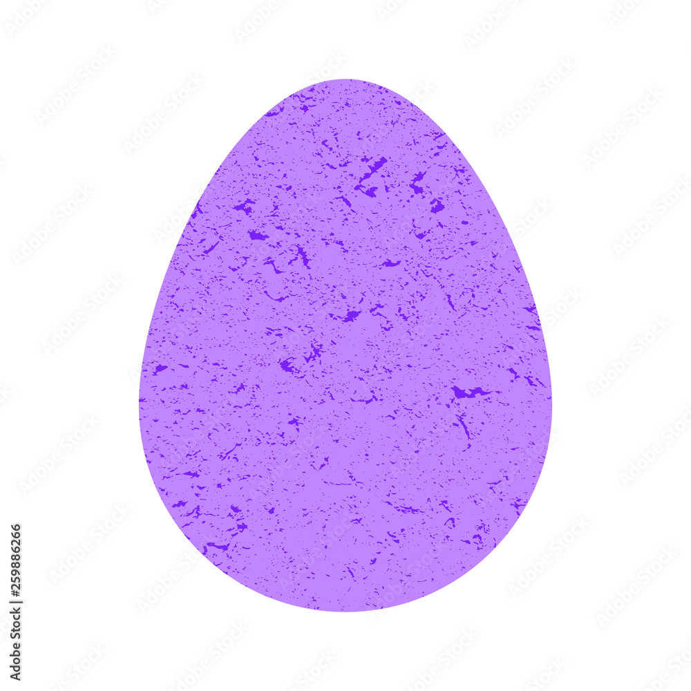 Purple egg in pastel colors in grunge style. The egg is decorated with stones. Happy Easter. Decorative egg in the form of a stone. Vector illustration. Purple egg in pastel colors in grunge style. The egg is decorated with stones. Happy Easter. Decorative egg in the form of a stone. Vector illustration.
