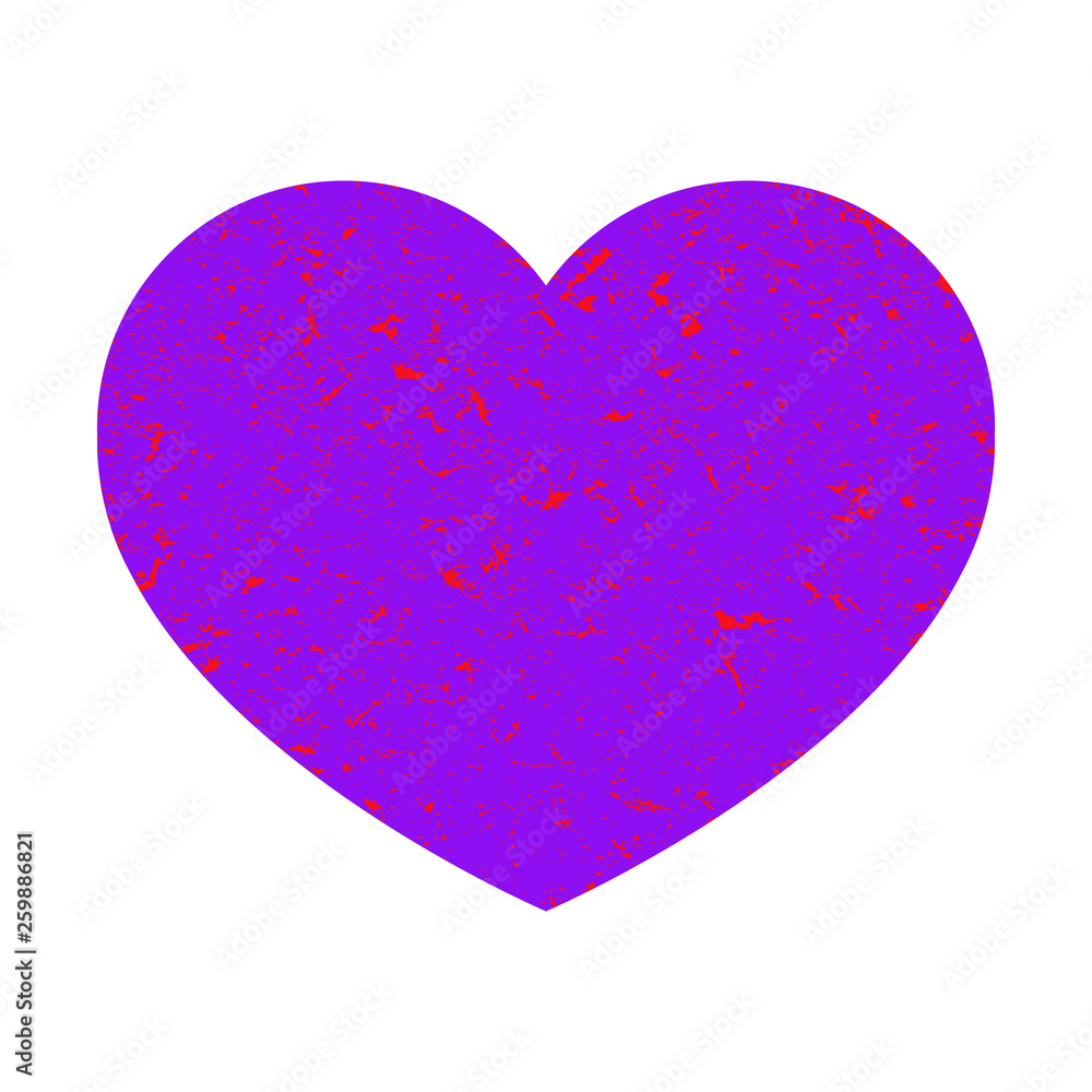 Purple bright heart 