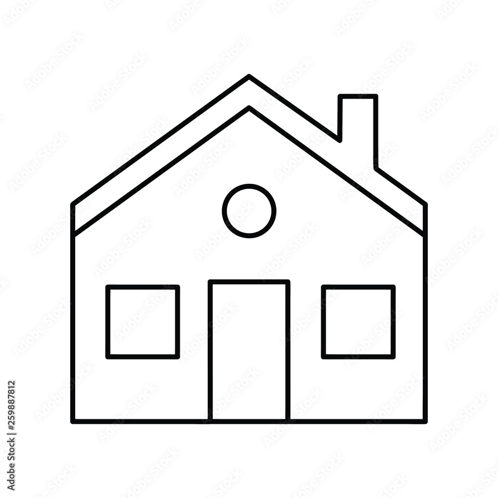 home line vector icon home line vector icon
