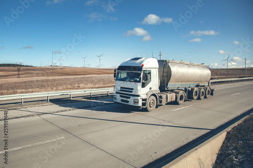 truck on road under sky