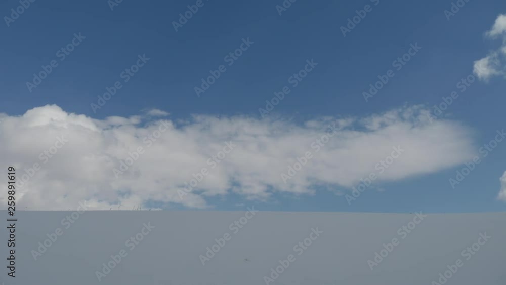 Snow field and blue sky Snow field and blue sky