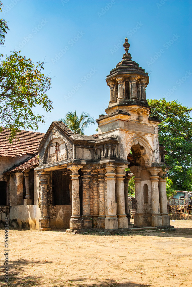  palace ruins in Jaffna in Sri Lanka