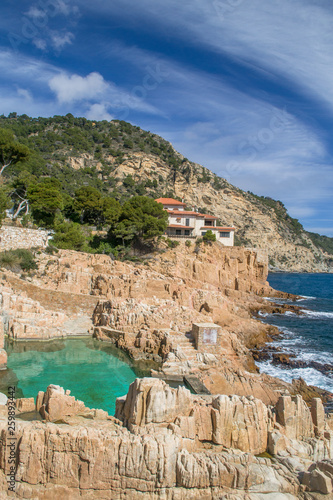 Rocky coast of Spain Catalonia