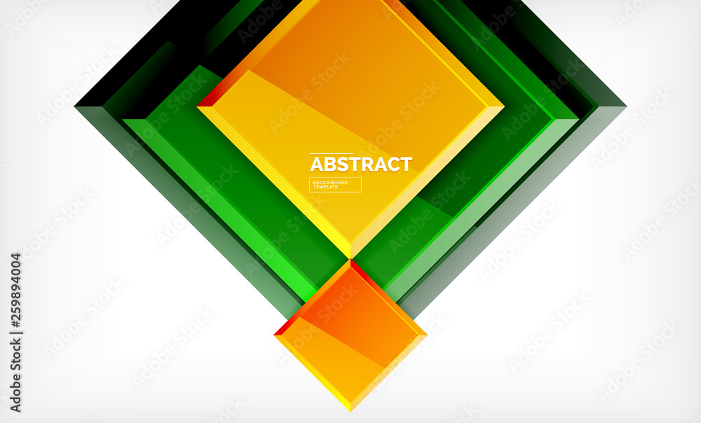 Square geometrical background Square geometrical background