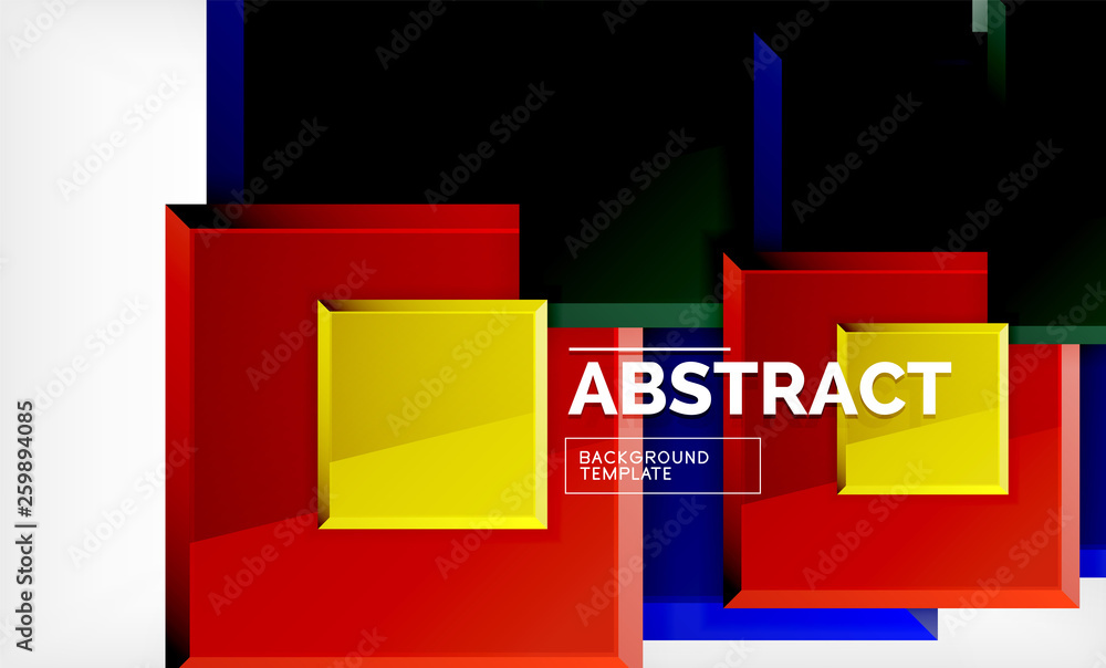 Geometric abstract background, modern square design Geometric abstract background, modern square design