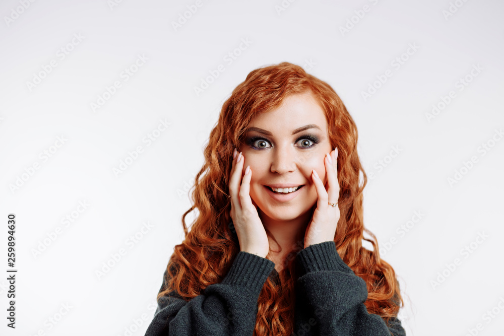 of pretty redhead woman of pretty redhead woman