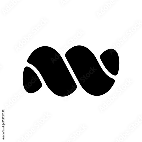 Black abstract logo design template. isolated on white background