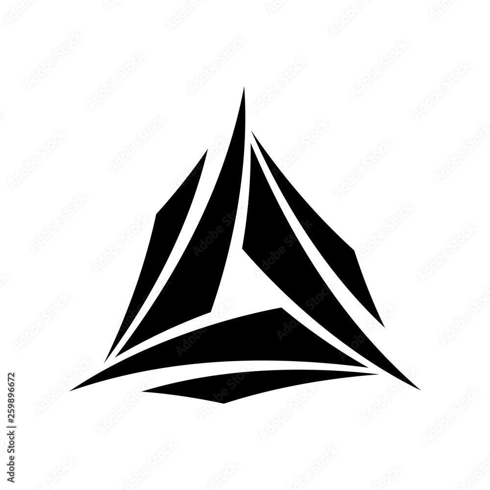 Black abstract logo design template. isolated on white background Black abstract logo design template. isolated on white background