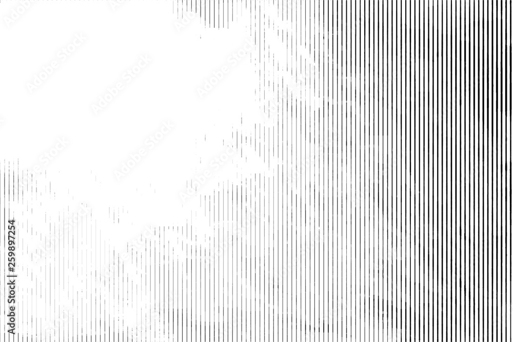 Halftone monochrome grunge vertical lines texture. - obrazy, fototapety, plakaty 