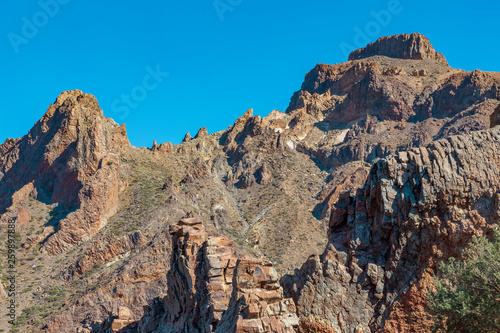 Rocks at El Teide National Parc in Tenerife. Canary Islands Spain