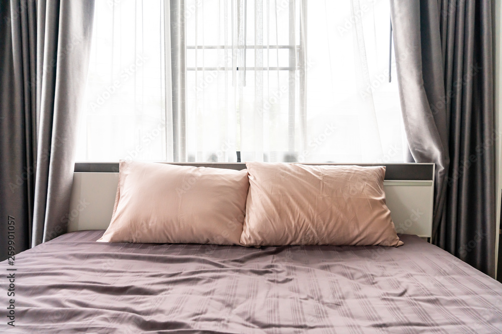 Obraz premium comfortable pillow on bed