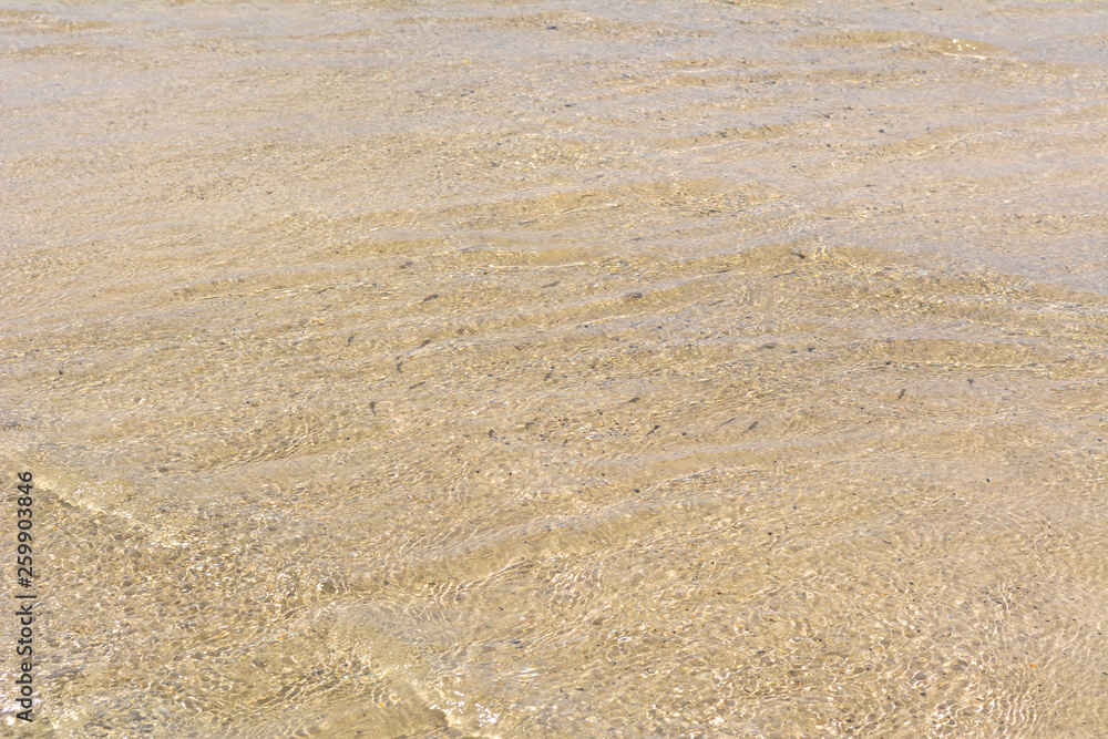 Texture of shallow water of Elafonisi beach. Crete island Texture of shallow water of Elafonisi beach. Crete island