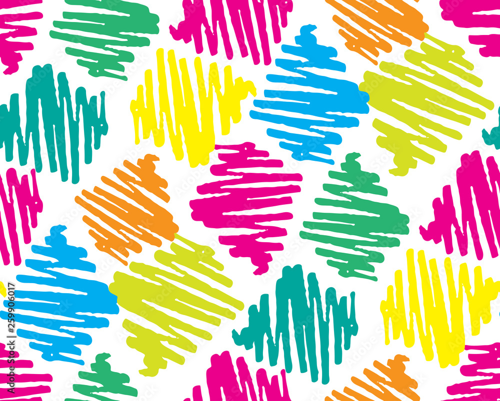 Fototapeta premium Abstract color doodle pattern background