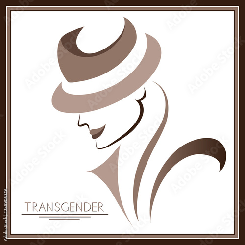 Graphic illustration with transgender 5