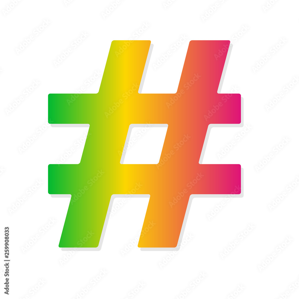 Obraz premium # Hashtag