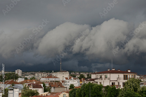 The storm in the spring time in Ruse, northern Bulgaria © nerksi
