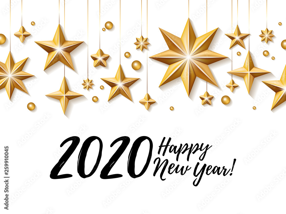 2020 Happy New Year background. Seasonal greeting card template. 2020 Happy New Year background. Seasonal greeting card template.