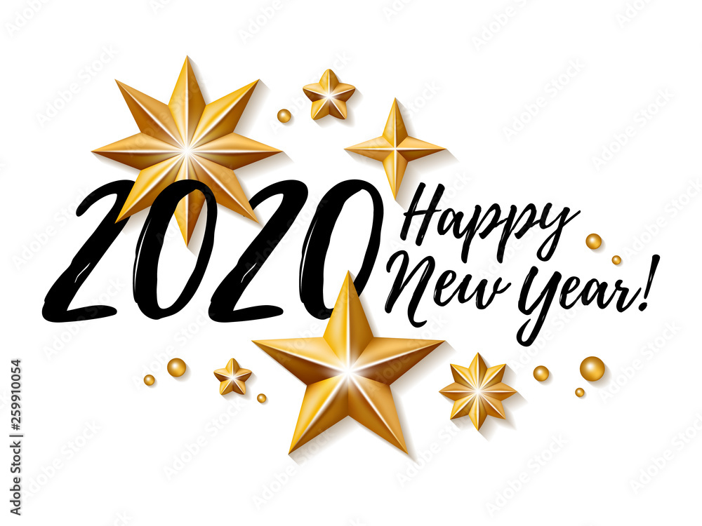 2020 Happy New Year background. Seasonal greeting card template. 2020 Happy New Year background. Seasonal greeting card template.