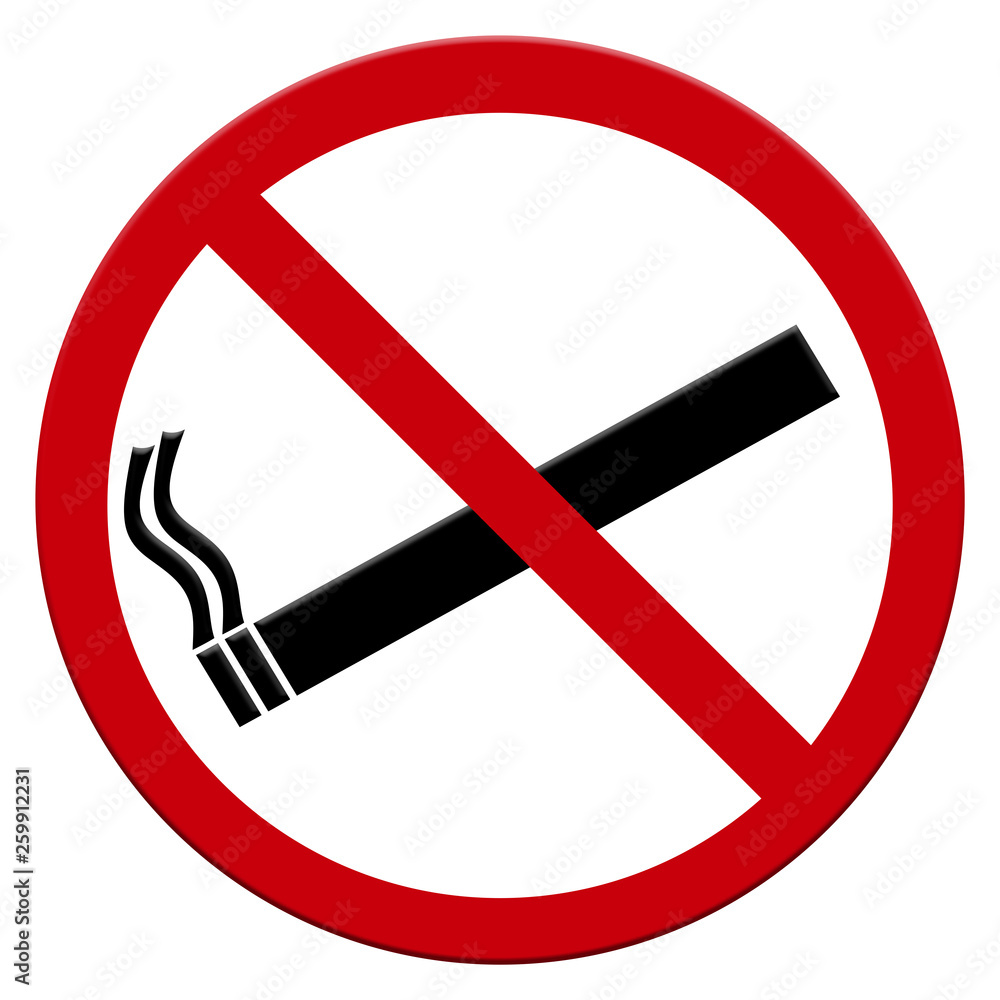 No Smoking/ Rauchen Verboten Zeichen Schild No Smoking/ Rauchen Verboten Zeichen Schild