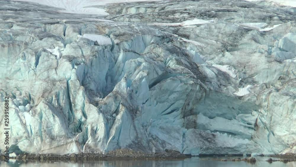 Svalbard. Glacier sliding into the sea. Svalbard. Glacier sliding into the sea.