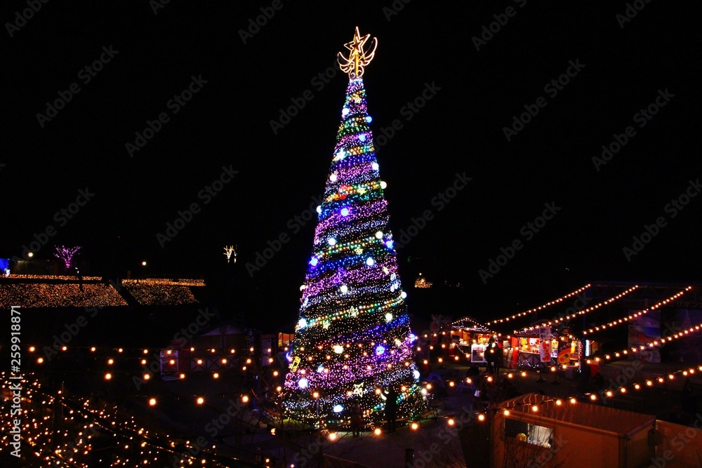 Christmas tree illumination 