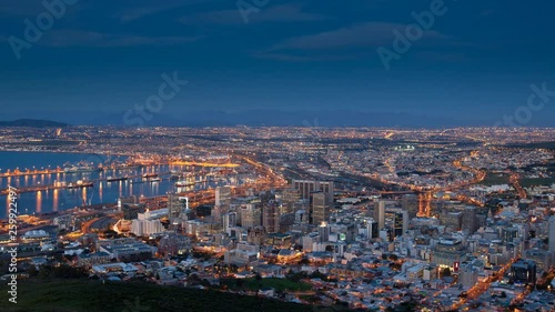 Cape Town, South Africa  Time Lapse photo