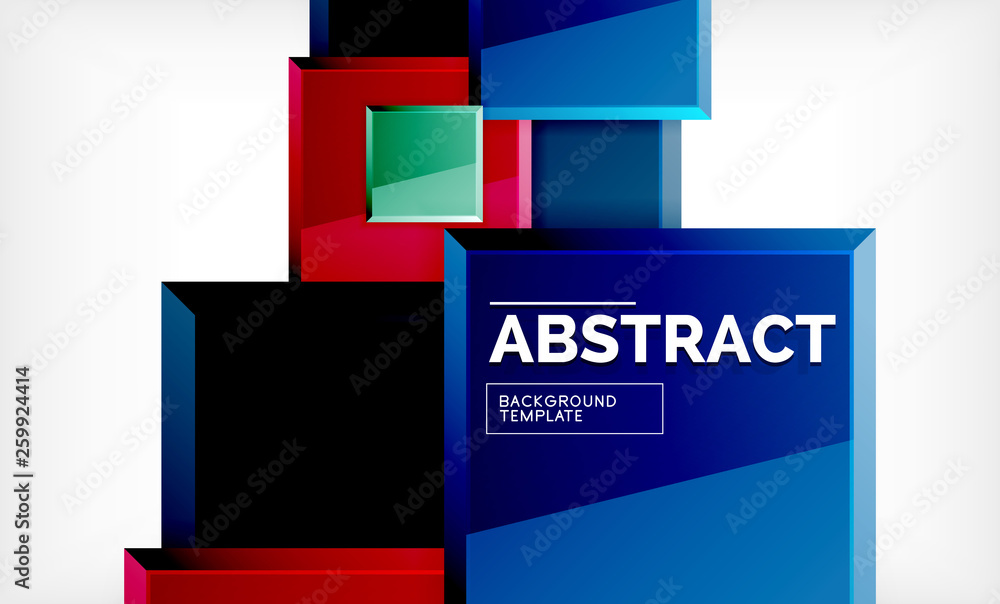 Square abstract background, glossy geometric design Square abstract background, glossy geometric design