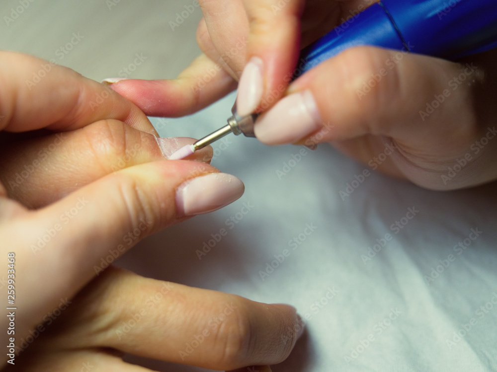 Perfect nails manicure process. Hardware manicure Perfect nails manicure process. Hardware manicure