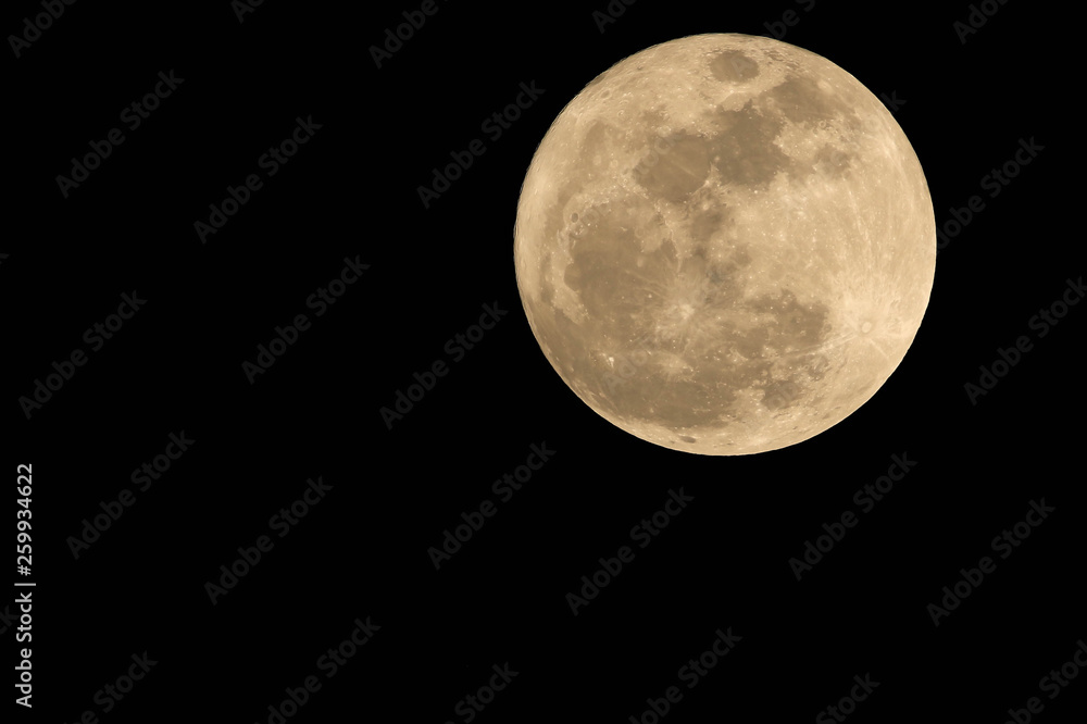 Full moon in the night