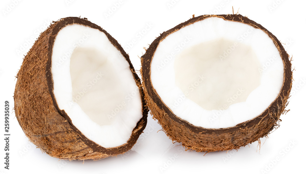 coconuts isolated on the white background with clipping path coconuts isolated on the white background with clipping path