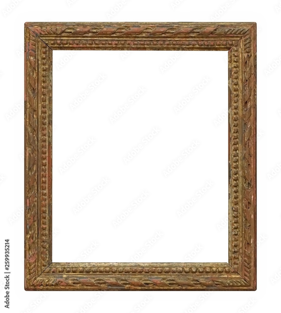 Wooden frame for paintings, mirrors or photo isolated on white background Wooden frame for paintings, mirrors or photo isolated on white background