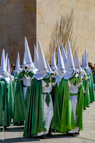 Procession of Holy Week on Good Thursday morning in Zamora