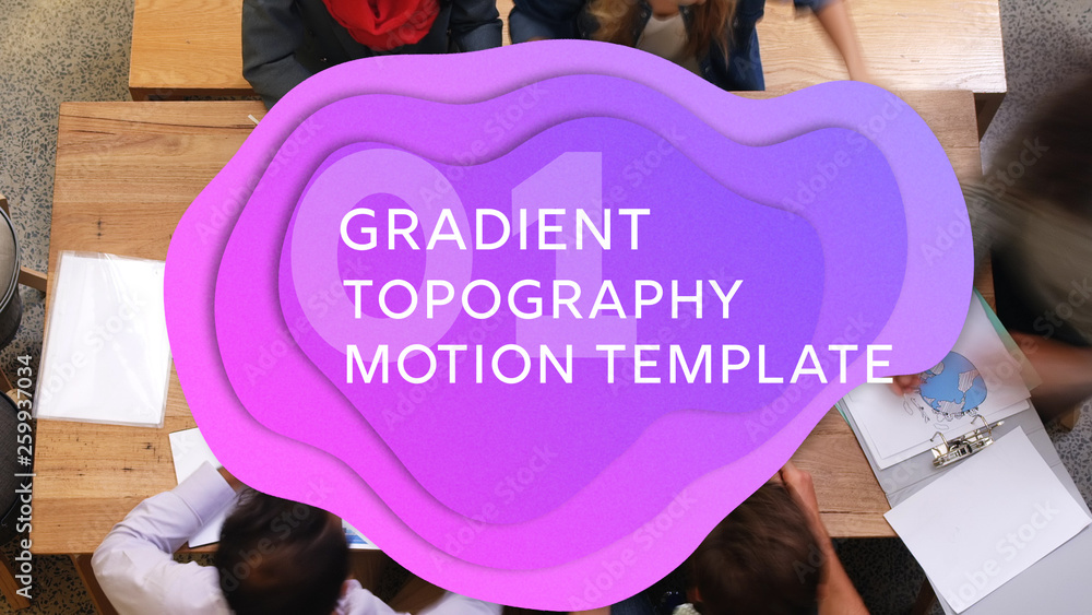 Gradient Topography Titles Stock Template | Adobe Stock
