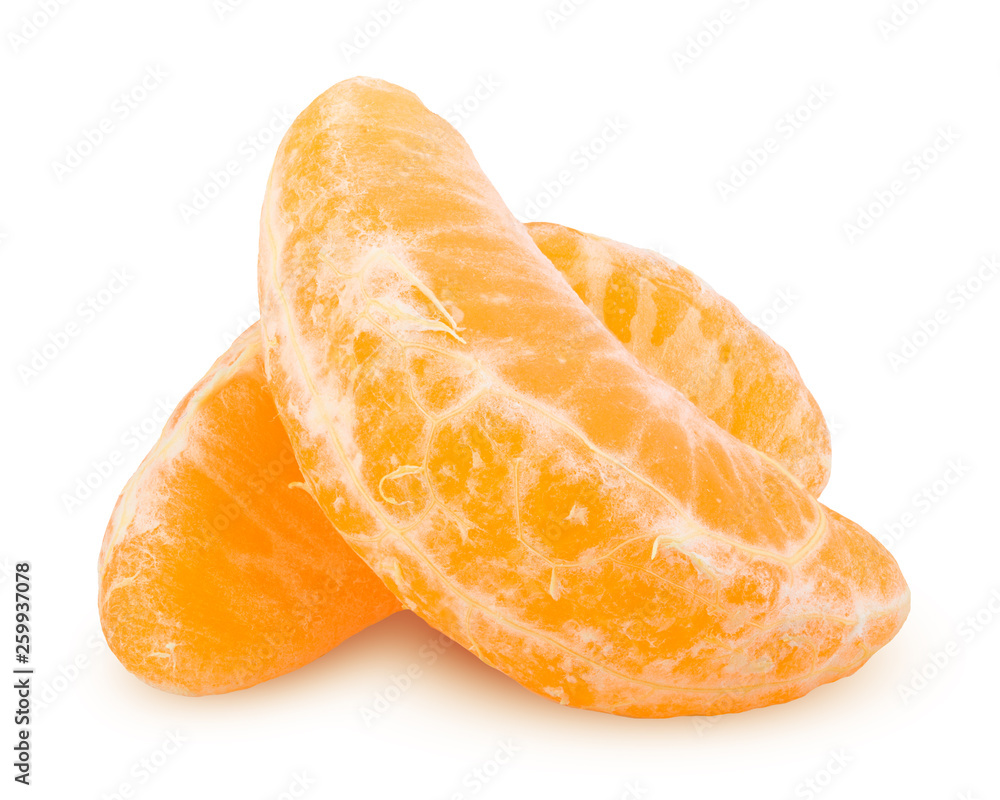 mandarin, tangerine, isolated on white background, clipping path, full depth of field