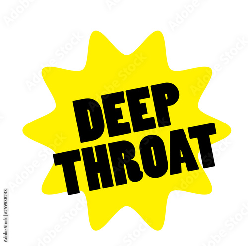 deep throat stamp on white