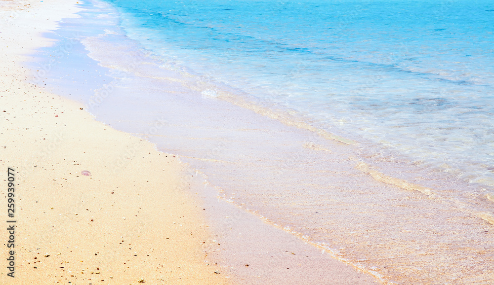 Sea wave on the sandy beach Sea wave on the sandy beach
