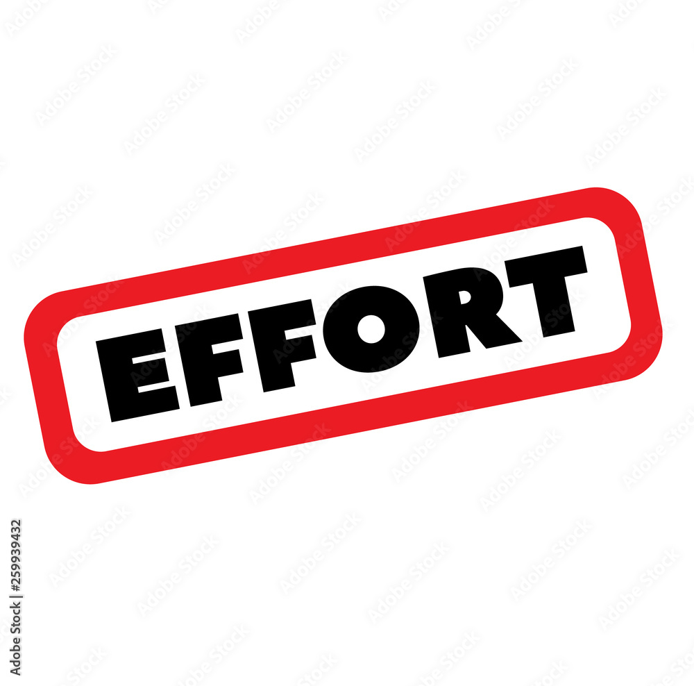 effort stamp on white effort stamp on white