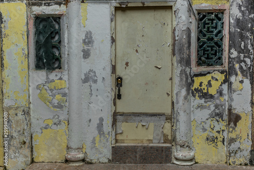 Detail of the narrow alleys of the walled village of Tsang Tai Uk (also known as Shan Ha Wai) in the Honk Kong New Territories - 7