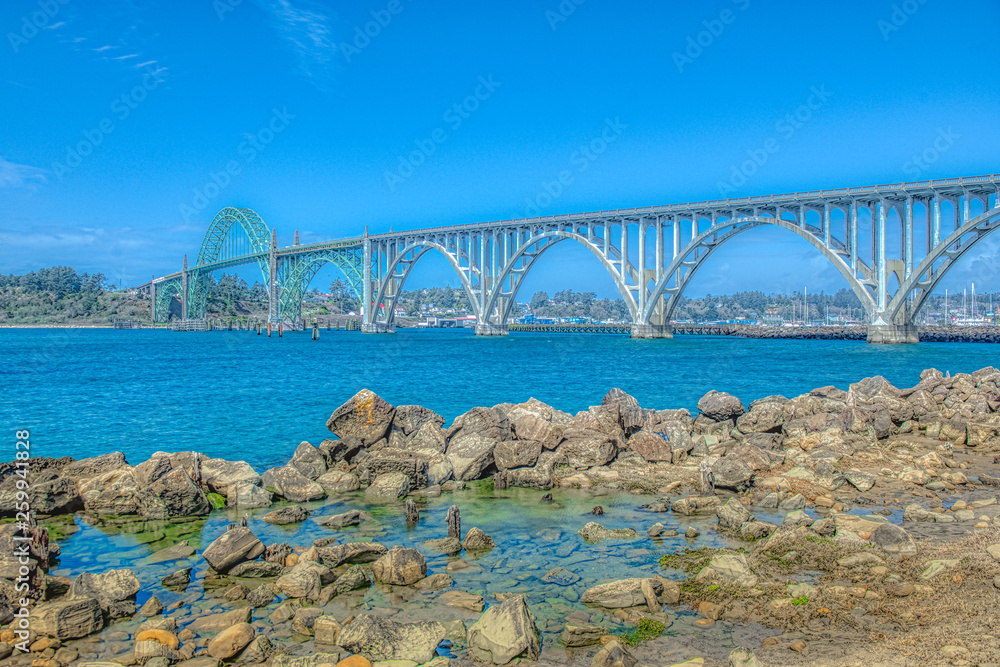 Yaquina Bay Bridge in Newport Oregon
