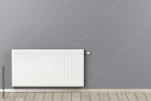 White heating radiator